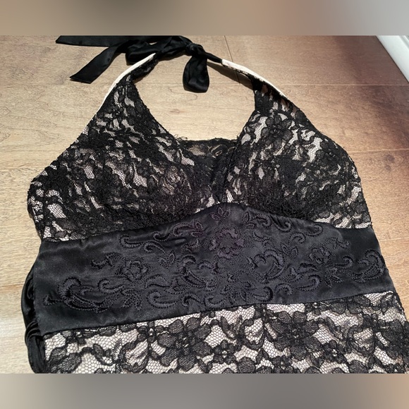 White House Black Market size 0 halter lace dress - Picture 2 of 10